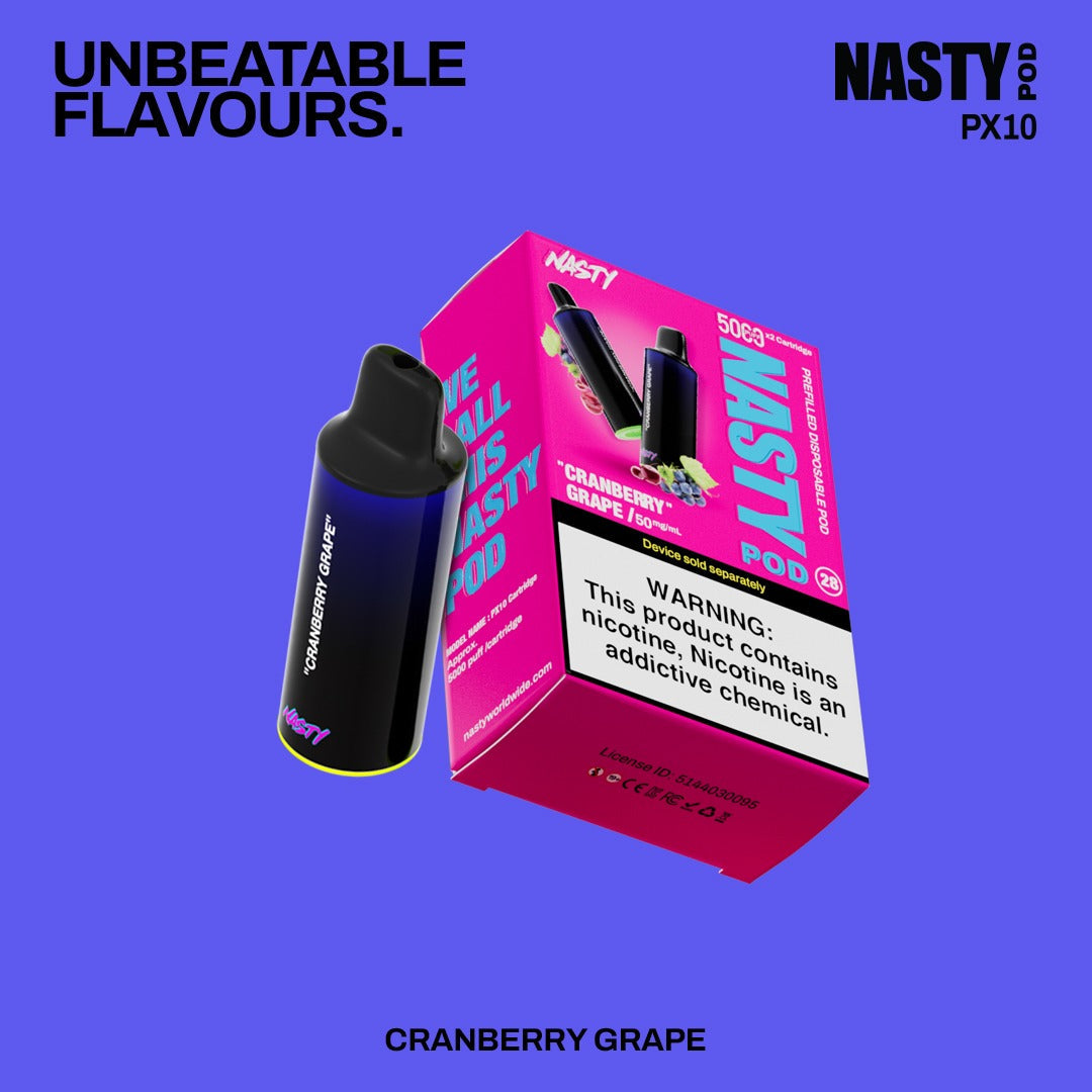 Nasty PX10 Disposable Pod 50mg - 2 x 5000 Puff Pods